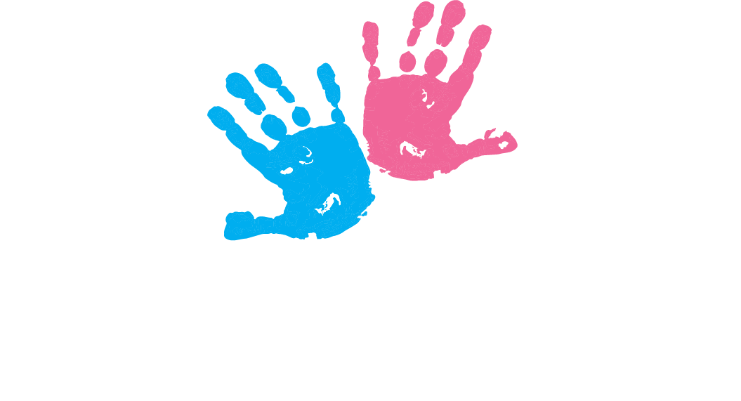 Happy Kids by Dr. Aaron logo. Hand Paint by Print of Boys & Girls to reflect chiropractic care for children.